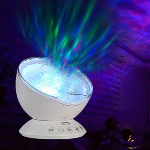 Upgraded Remote Control Version of Ocean Projector Lamp, Romantic Starry Sky Colorful Ocean Wave Master Projector Lamp Card