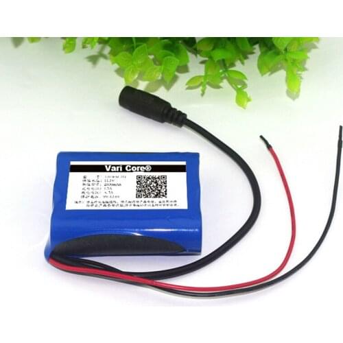VariCore 12V 2000mAh High rate 15C 22A Discharge 18650 li-lon battery pack for Electric hand drill use with 12.6V 1A Charger