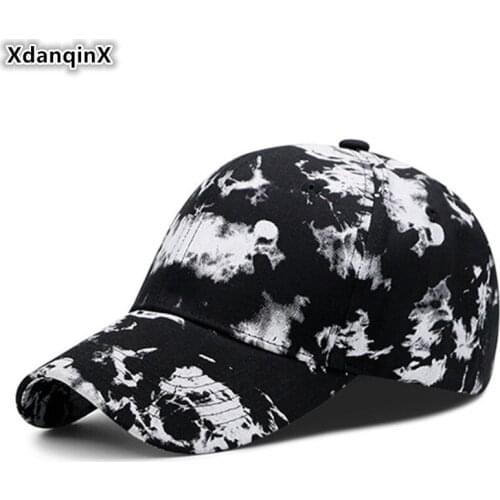 XdanqinX Summer New Personality Baseball Cap Novelty Graffiti Couple Hip Hop Hat Adjustable Womens Sports Caps Mens Tongue Cap
