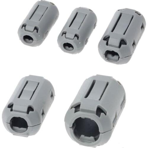 Clip-on Ferrite Choke Ring Cord RFI EMI Noise Suppressor Filter Cable Clip