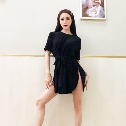 Latin Dance Practice Clothing Female Loose Modern Standard Dance Dress Rumba Tango Samba Salsa Cha Cha Stage Clothes DWY5166