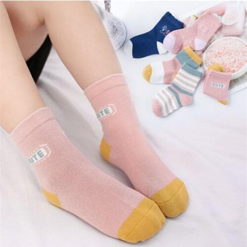 10 pieces/Lot Cute Duck Pink Cotton Warm Soft Baby Girl Socks Comfortable Skarpetki Children Boy Socks Kids Rabbit Miaoyoutong