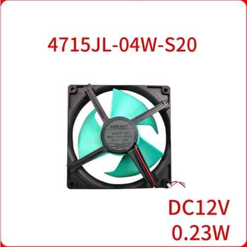 DC12V 0.23A Model 4715JL-04W-S20 4105A72 -GFI 12V 0.23A For NMB-MAT Cooling Fan Refrigerator Cooling Fans NEW