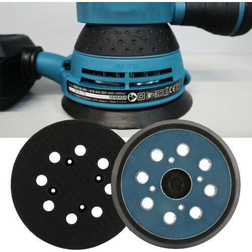5Inches 125MM 8-Hole Back-up Sanding Pad 4 Nails Hook Loop Sander Backing Pad for Electric Makita Orbital Sander Polishing Disc