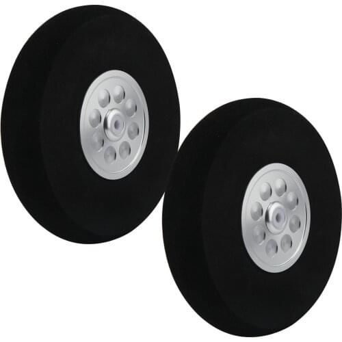 6inch 2pcs Sponge Wheel With Aluminum Hub For RC Airplane