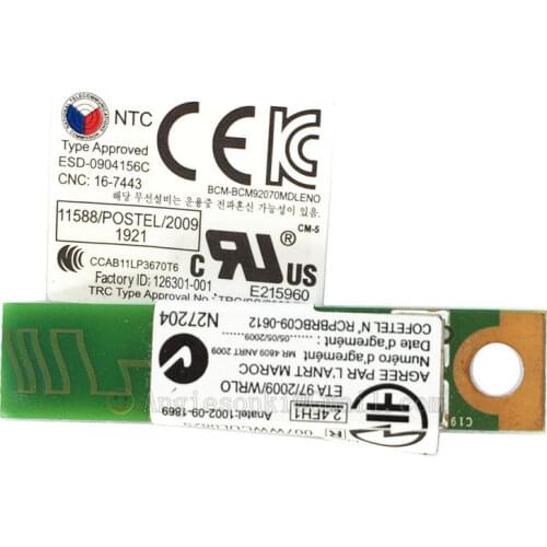 60Y3303 Bluetooth 4.0 Module BCM20702WD FRU: for Lenovo ThinkPad X200 X300 R60 R60e T60 T60p X60 X60s Z60m Z60t W500 W700 T530I