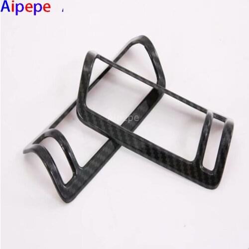 For Audi A6 C8 2019 2020 Car Styling Accessories 2PCS ABS Interior Rear Pillar Air Vent Outlet Frame Cover Trim