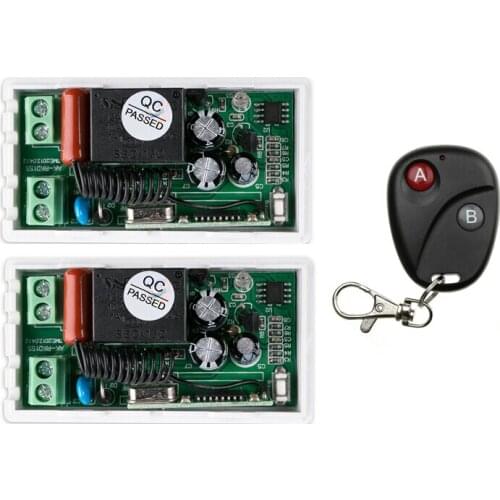 220 v 1 ch RF wireless remote control switch 2 receiver+1 transmitter self-lock 50m