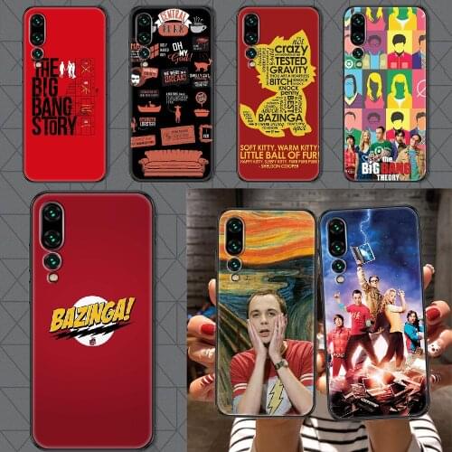 The Big Bang Theory Phone case For Huawei P Mate P10 P20 P30 P40 10 20 Smart Z Pro Lite 2019 black pretty Etui tpu hoesjes