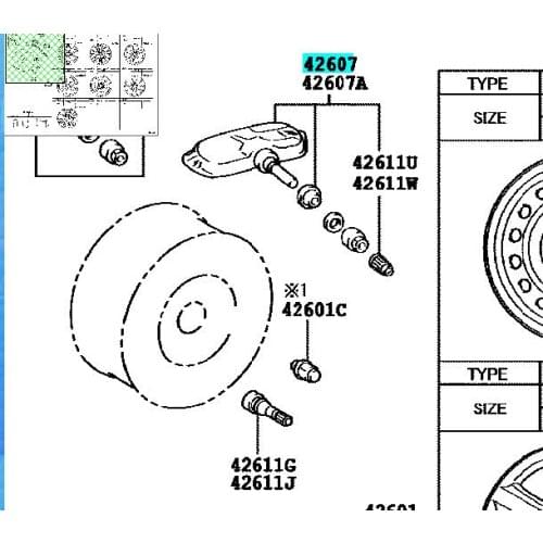 TIRE PRESSURE SENSOR TPMS FOR 2006-2019 LEXUS GX470 Toyota Camry Rav4 Yaris Scion 315MHz PMV-107J