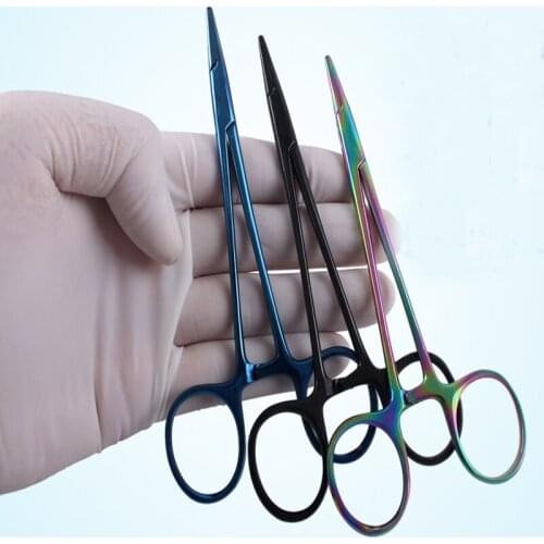 Double eyelid needle holder gold handle/titanium alloy professional needle holder surgical suture instrument