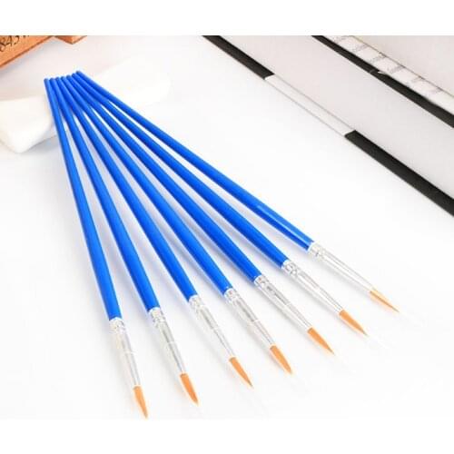 10 Pieces Same Size Small Fine Nylon Hair Paint Brushes for Drawing Watercolor Brushes Paint Brushes Pen for Artist Suppliers