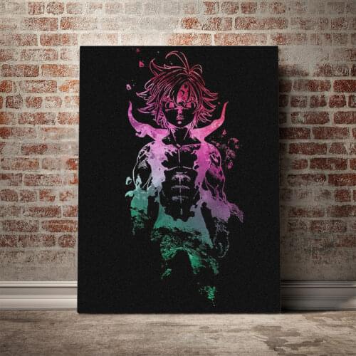 Dragons Sin of Wrath Meliodas art poster Canvas Wall Art Decoration prints for living Kid Children room Home bedroom decor