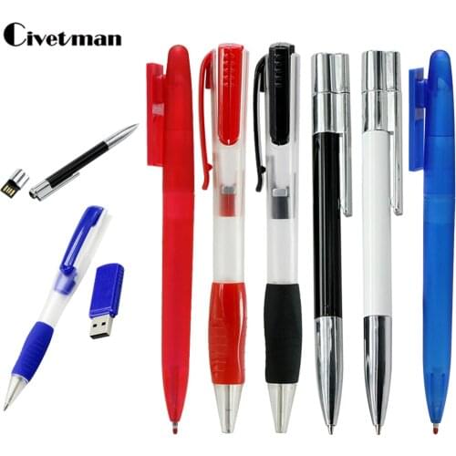 Multifunction Ballpoint Pen USB Flash Drive 256GB Pen Drive 64GB 32GB 16GB 8GB 4GB Pendrive Pen USB Stick 128GB Memoria Stick