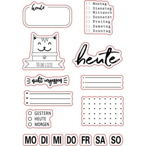 German Transparent Clear Silicone Stamp/Seal for DIY scrapbooking/photo album Decorative clear stamp A0234