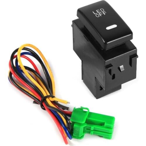 Newest fireproof 12V Car Fog Light Switch Daytime Running Lights Switch For NISSAN Qashqai Juke Tiida Almera