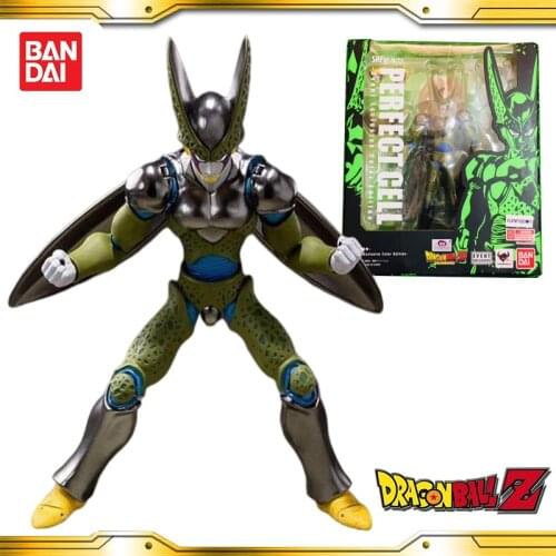 Original BANDAI Dragon Ball Z SHF Perfect Cell SDCC 2018 Limited Anime Action collection figures Model Toy