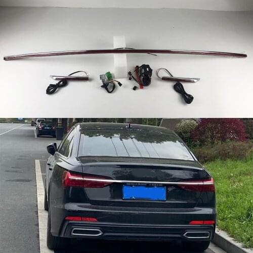 Fit for audi new a6 a7 a8 D4 D5 C8 Through trunk rear lamp modified new streamer through tail light LED turn signal width light