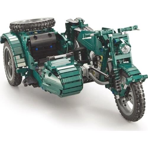 RC Motorcycles 629PCS Cada Double E blocks City Technic Military German WW2 War building blocks toy