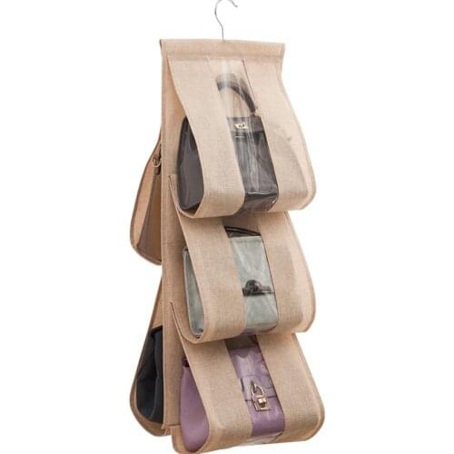 Bag storage bag hanging bag hanging storage shelf artifact household multi-layer fabric wall hanging storage cabinet