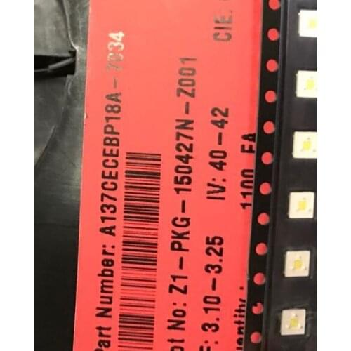 200pcs FOR LUMENS LED Backlight 1W 3V 3535 3537 Cool white LCD Backlight for TV TV Application A137CECEBP18A-7034