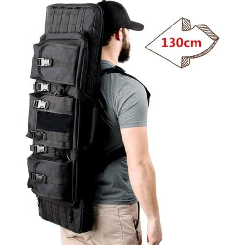 130cm/52inch Tactical Hunting Backpack 600D Oxford Shooting Rifle Gun Bags Outdoor Gun Carry Protection Case With Shoulder Strap