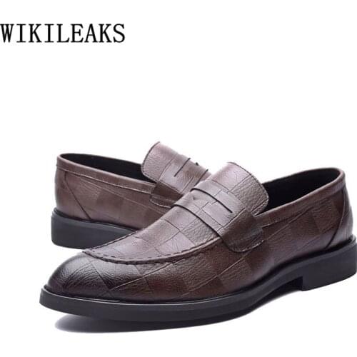 Mens Loafers Oxford Slip on Shoes for Men Dress Shoes Man Leather Business Suit Formal Wedding Shoes Men Office 2021 Chaussures