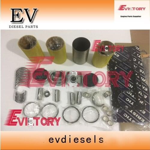 V3300 12 valve type liner kit for Kubota V3300 V3300T piston cylinder liner piston ring set full gasket kit main&con rod bearing