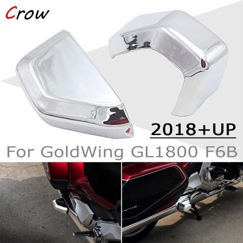 High Quality 2pcs Chrome Motorcycle Saddlebag Guard Covers for HONDA Goldwing GL1800 GL 1800 F6B 2018 2019 2020