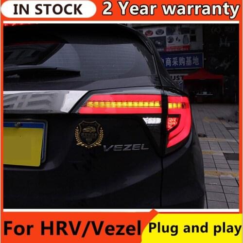 Tail Lamp For Car Honda HRV Vezel 2014-2019 HR-V Tail Lights Led Fog Lights DRL Daytime Running Lights Tuning Car Accessories