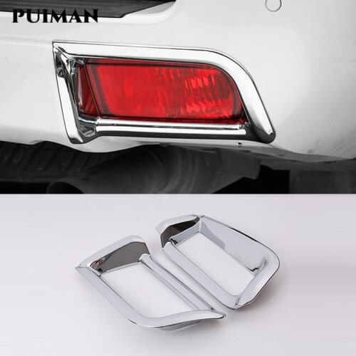 For Toyota Land Cruiser 150 Prado FJ150 2018 2019 2020 ABS Chrome Car Rear Fog Lamp Cover Light Frame Trim Styling Accessories