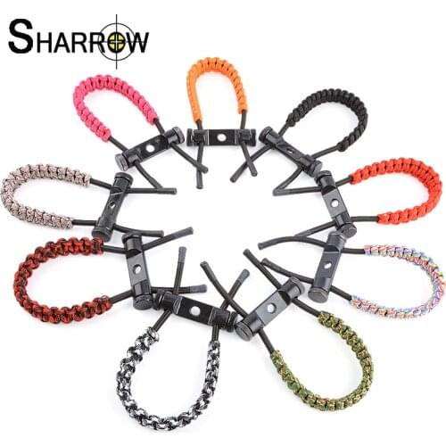 1pc High Quality Archery Wrist Strap Sling Adjustable Nylon Braided Rope Cord No Deformation Compound Bow Shooting Accessories