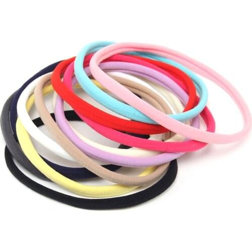 10pcs/set Children Headband Baby Fashion Nylon Elastic Hair Bands Solid Girls Boys Stretchy Hair Accessories Headdress Headwear