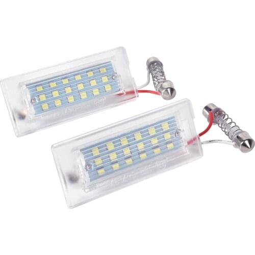 2PCS Car LED Number License Plate Light Lamp For BMW X5 E53 1999 2000 2001 2002 2003 2004 2005 2006 X3 E83 2003-2010