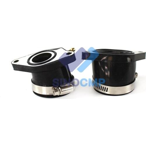 2PCS Intake Manifold Carburetor Boots L & R for Raptor 660 660r 2001-2005 5LP-13586-01-00 5LP-13596-01-00