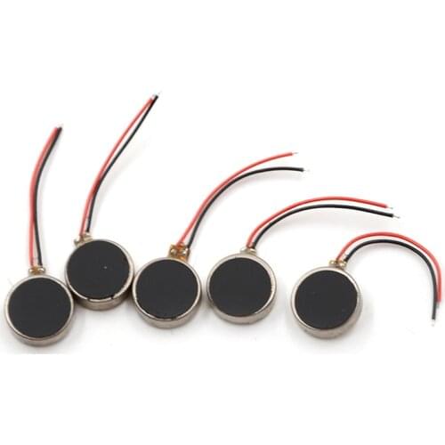 5PCS Coin Flat Vibrating Micro Motor DC 3V For Pager and Cell Phone Mobile Dcore Tool Tools Micro 1030 Motor