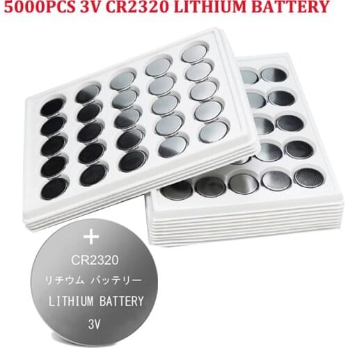 5000PCS CR2320 BR2320 DL2320 Lithium Battery LiMnO2 Watch Button Cell For car key High-Performance Battery coin cell 130mAh