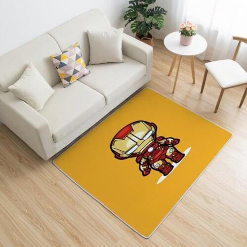 80x160cm Cartoon Baby Play Mat Iron Man Carpets for Living Room Rugs for Boys Bedroom Study Room Floor Rugs Prayer Mattress