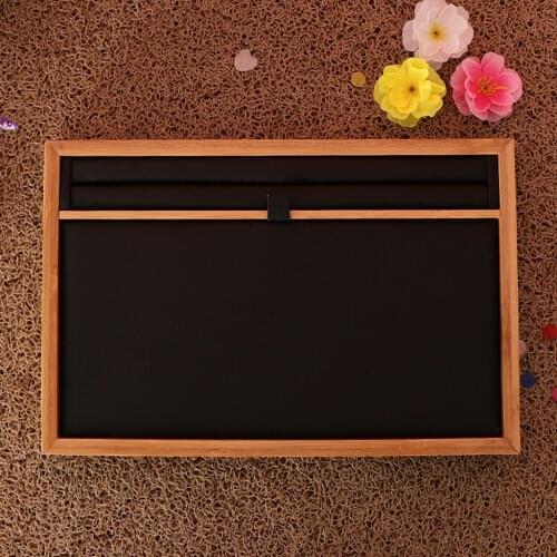 Bamboo Tray Display Rings Bracelet Necklace Pendant Shop Room Counter Tray