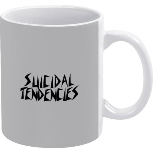 Suicidal Tendencies White Mug 11oz Ceramic Tea Cup Coffee Mug Friends Birthday Gift Band Founded in 198 in Venice Suicidal Tende