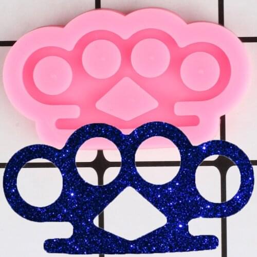 Shiny Knuckle Silicone Mold Epoxy Resin Jewelry Making Keychain Molds Polymer Clay Pendant DIY Handmade Charms Mould