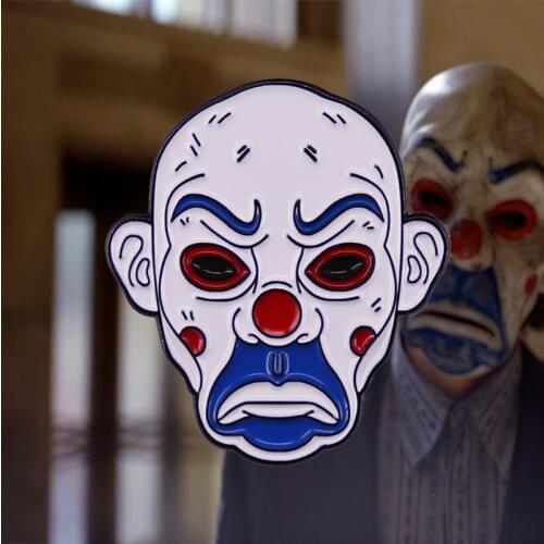 The Joker (Bank Robber Version) Pin Dark Knight Unforgettable Villain Brooch DC-Movie Fans Classic Collection