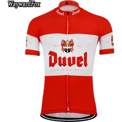 New mens red/white beer Cycling Jersey Shirt Mtb Bicycle Cycling Clothing maillot ciclismo Breathable Quick Dry