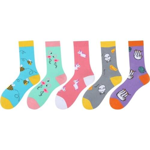 Cute Cartoon Animal Men Socks New 2020 Winter Sokken Fashion Christmas Socks Funny Horse Cat Dog Harajuku Calcetines Hombre