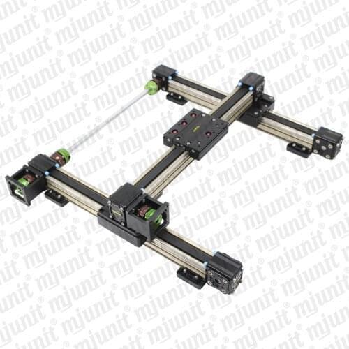 Mjunit XY axis gantry with high speed synchronous belt linear slide high precision belt guide rail module manipulator for 3D