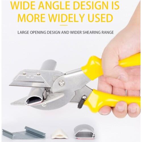 Multi Angle Miter Cutter Hand Shear Trim Tools 45-135° with 10 Spares Blade for Plumbers Electricians Carpenters