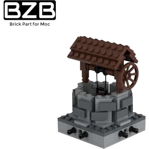 BZB MOC 33504 Country Water Well Modular Building Block Building Model Home Decoration Children DIY Educational Toys Best Gift