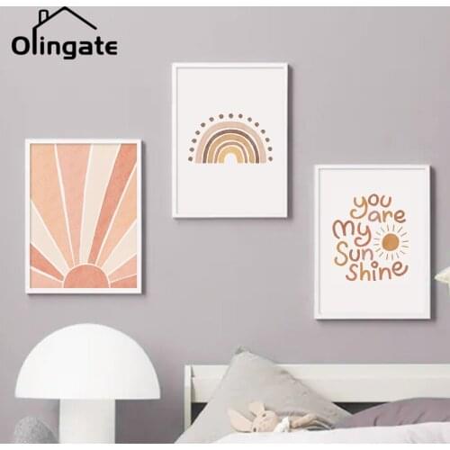 Cartoon Funny Alphabet Canvas Painting Modern Quotes Texts Figure Wall Art One Piece Canvas Poster Home Living Room Wall Decor