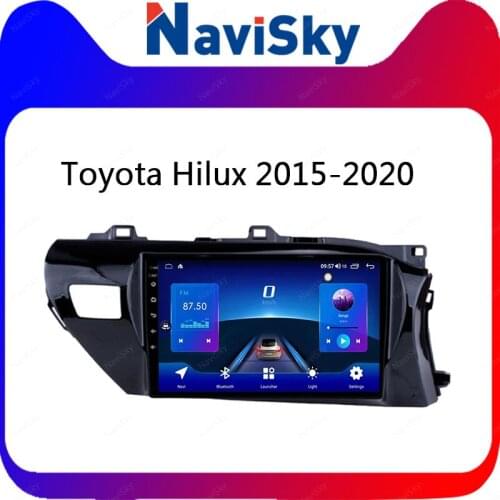 NaviSky Android 1din Multimedia Video GPS Navigation For TOYOTA Hilux 2015- 2017 RHD Headunit Stereo Radio BT SWC RDS