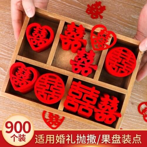 Non-woven fabric small hi word wedding hand throw